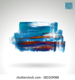 Brush stroke and texture. Vector design.