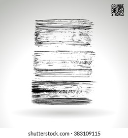 Brush stroke and texture. Vector design.