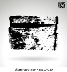 Brush stroke and texture. Vector design.