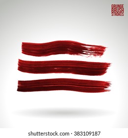 Brush stroke and texture. Vector design.