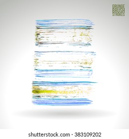 Brush stroke and texture. Vector design.