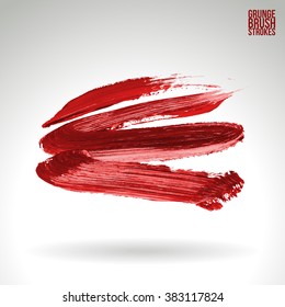 Brush stroke and texture. Vector design.