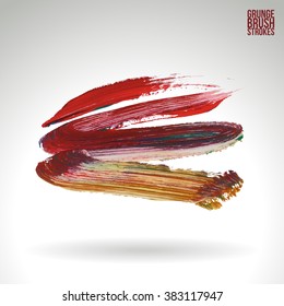 Brush stroke and texture. Vector design.