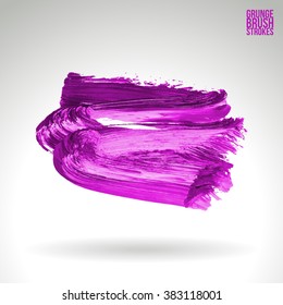 Brush stroke and texture. Vector design.