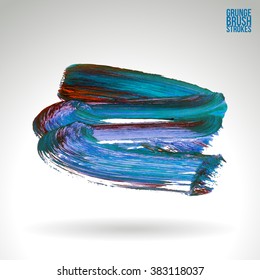 Brush stroke and texture. Vector design.