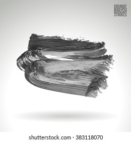 Brush stroke and texture. Vector design.