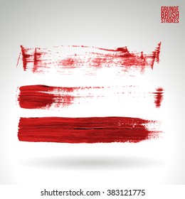 Brush stroke and texture. Vector design.