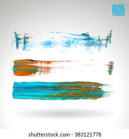 Brush stroke and texture. Vector design.