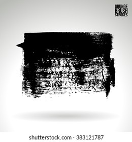 Brush stroke and texture. Vector design.