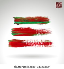 Brush stroke and texture. Vector design.