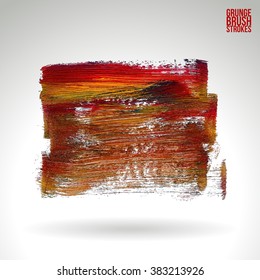 Brush stroke and texture. Vector design.