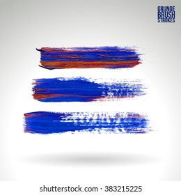 Brush stroke and texture. Vector design.