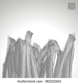 Brush stroke and texture. Vector design.