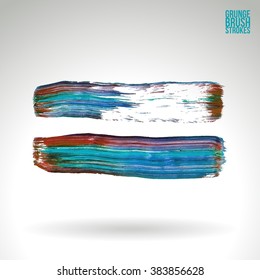 Brush stroke and texture. Vector design.