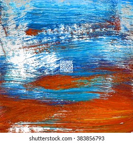 Brush stroke and texture. Vector design.