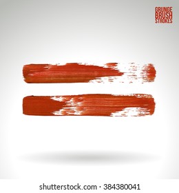 Brush stroke and texture. Vector design.