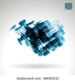 Brush stroke and texture. Vector design.