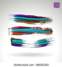 Brush stroke and texture. Vector design.