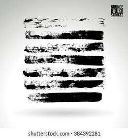 Brush stroke and texture. Vector design.
