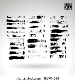 Brush stroke and texture. Vector design.