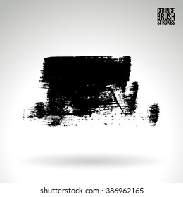 Brush stroke and texture. Vector design.