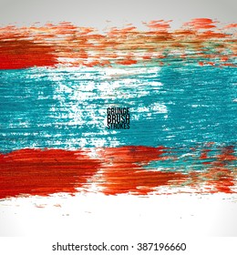Brush stroke and texture. Vector design.