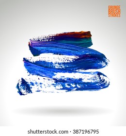 Brush stroke and texture. Vector design.