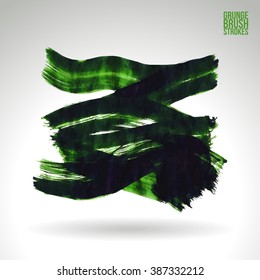 Brush stroke and texture. Vector design.