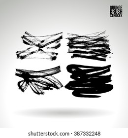 Brush stroke and texture. Vector design.
