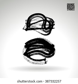 Brush stroke and texture. Vector design.