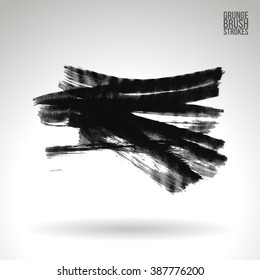 Brush stroke and texture. Vector design.