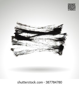 Brush stroke and texture. Vector design.