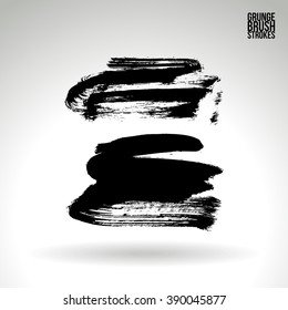 Brush stroke and texture. Vector design.