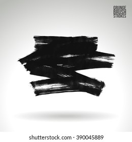 Brush stroke and texture. Vector design.
