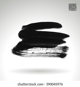 Brush stroke and texture. Vector design.