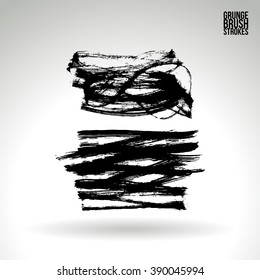 Brush stroke and texture. Vector design.