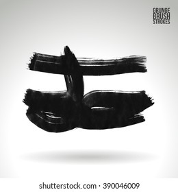 Brush stroke and texture. Vector design.