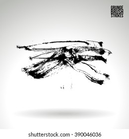 Brush stroke and texture. Vector design.