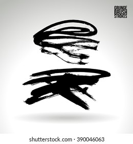 Brush stroke and texture. Vector design.
