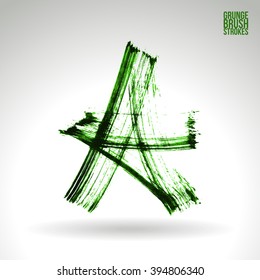 Brush stroke and texture. Vector design.