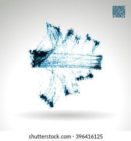 Brush stroke and texture. Vector design.