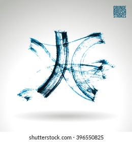 Brush stroke and texture. Vector design.