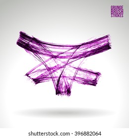 Brush stroke and texture. Vector design.