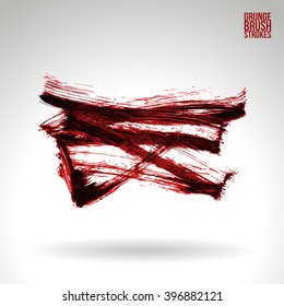 Brush stroke and texture. Vector design.