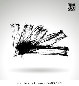 Brush stroke and texture. Vector design.