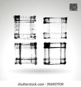 Brush stroke and texture. Vector design.