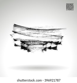 Brush stroke and texture. Vector design.