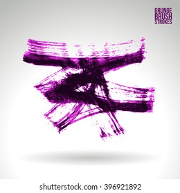 Brush stroke and texture. Vector design.
