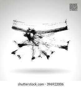 Brush stroke and texture. Vector design.