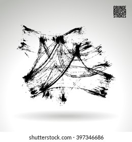 Brush stroke and texture. Vector design.